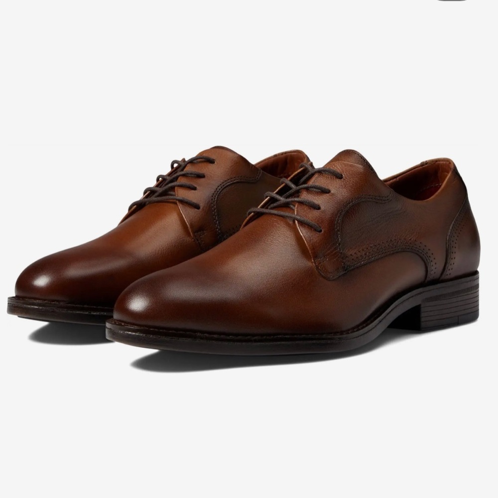 NIB Johnston & Murphy Hawthorn plain toe tan size 12
